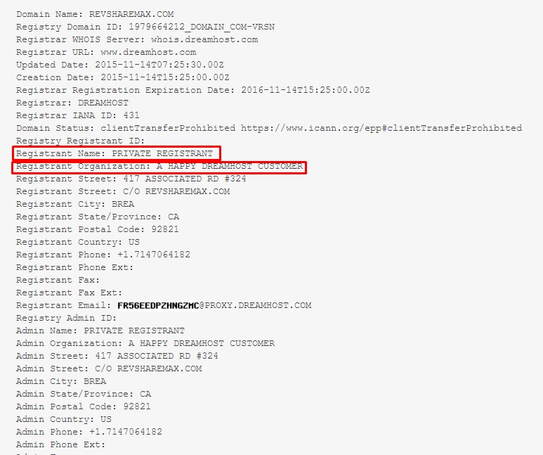 revsharemax whois