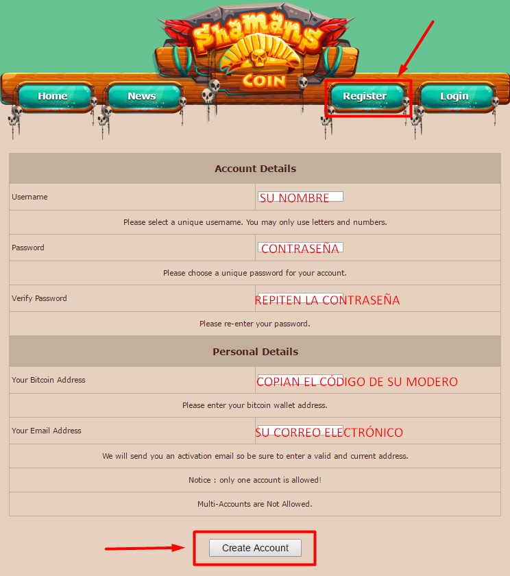 registrarse-en-shamanscoin