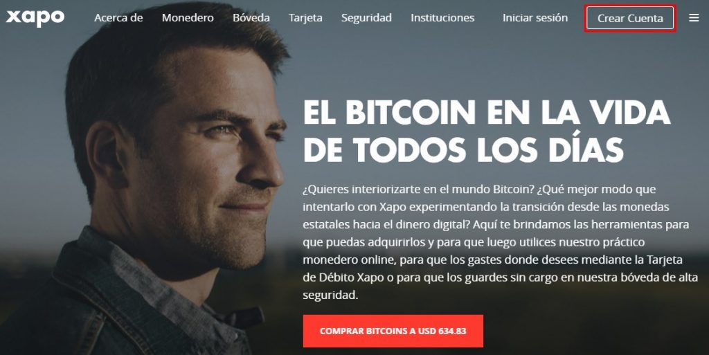 xapo crear cuenta